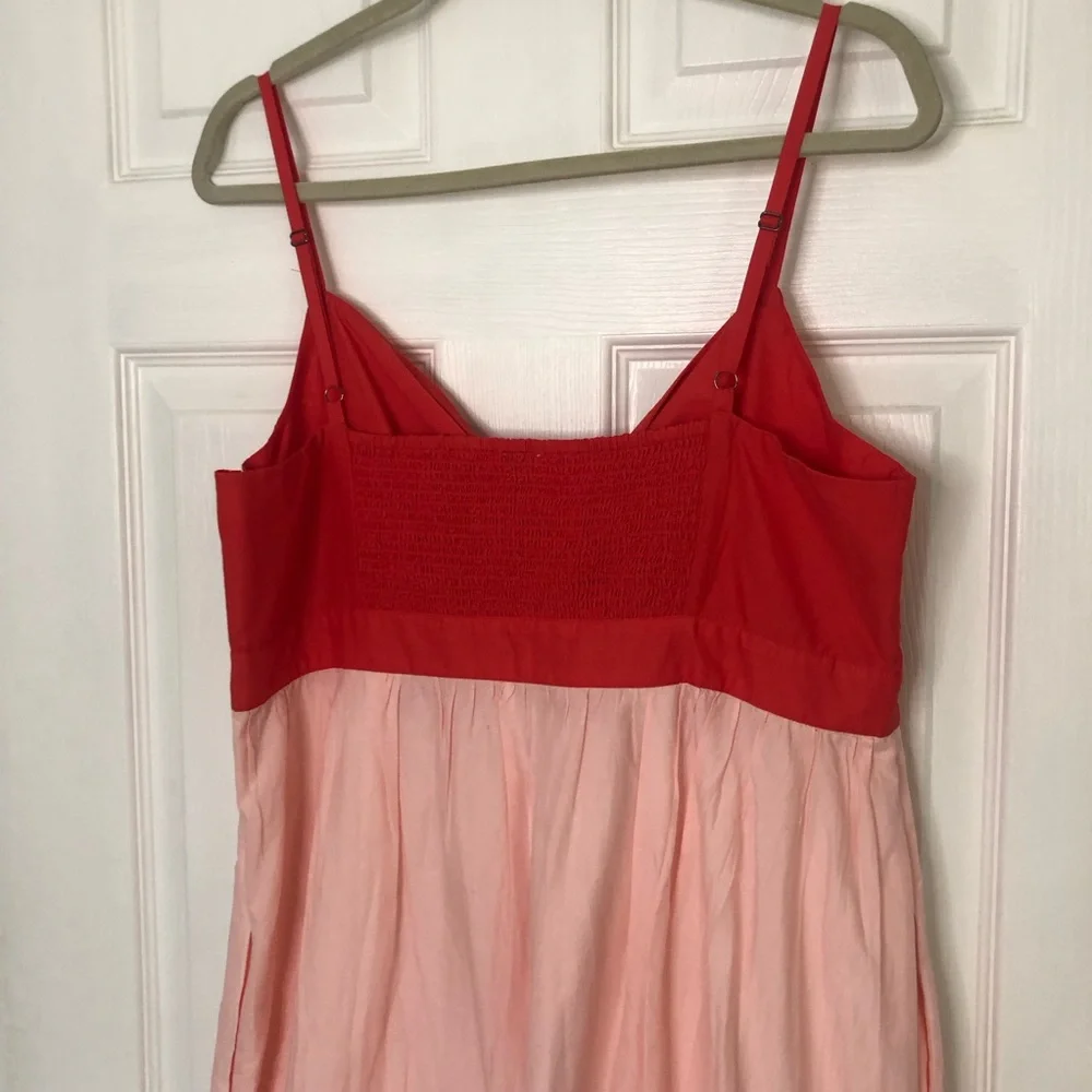 J Crew Colorblock Tie Front Cutout Midi Dress - Picture 8 of 13